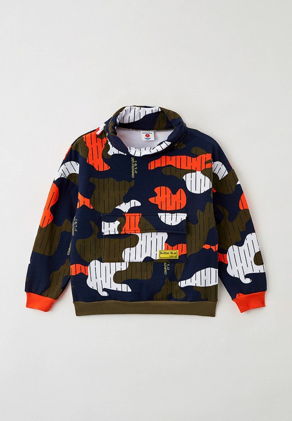 фото Худи button blue