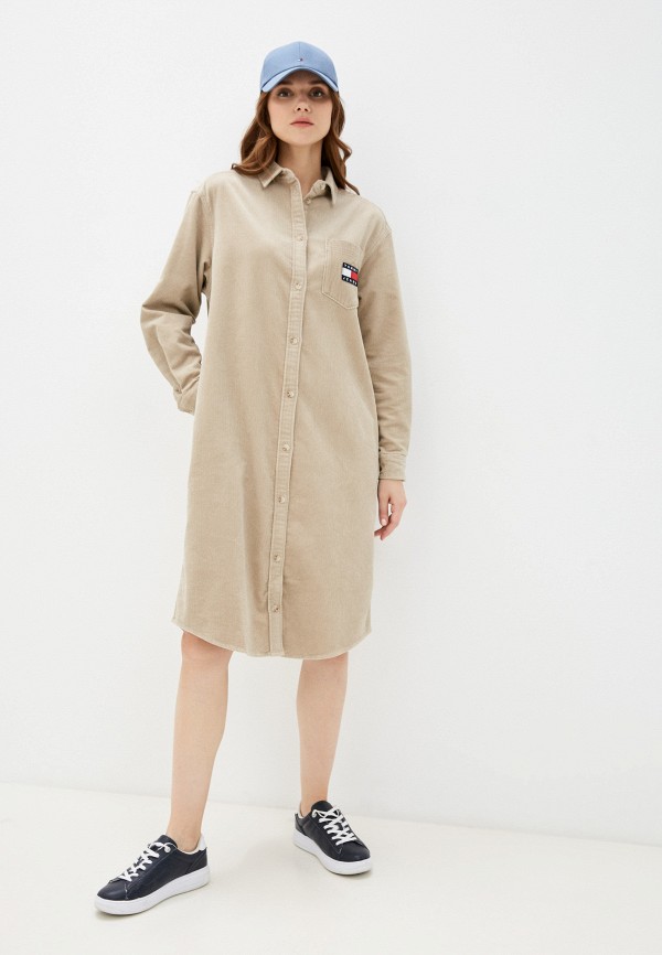 

Платье Tommy Jeans, Бежевый