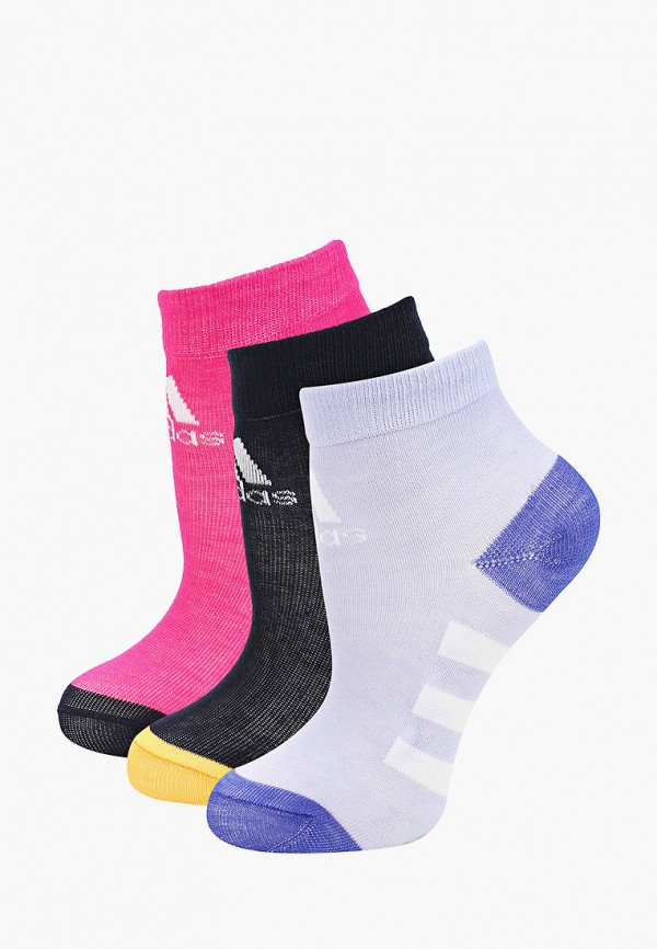 Носки 3 пары adidas разноцветного цвета