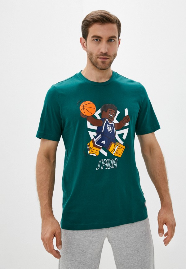 

Футболка adidas, Зеленый, DON LEGO LS