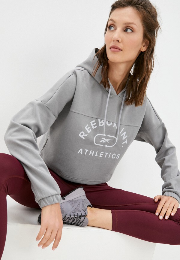 

Худи Reebok, Серый, WOR PERFORMANCE COVERUP