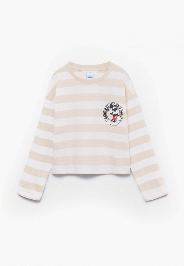 

Лонгслив Mango Kids, Бежевый, MRUGBY