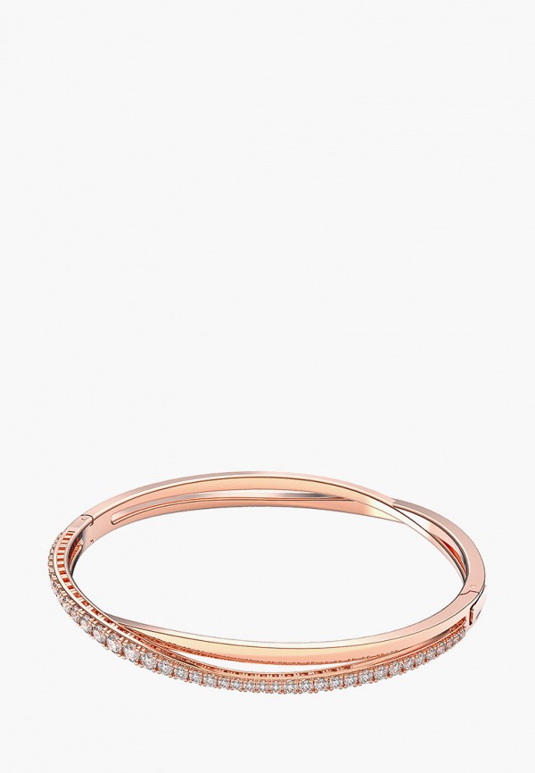 

Браслет Swarovski®, Золотой, Twist, покрытие розовое золото