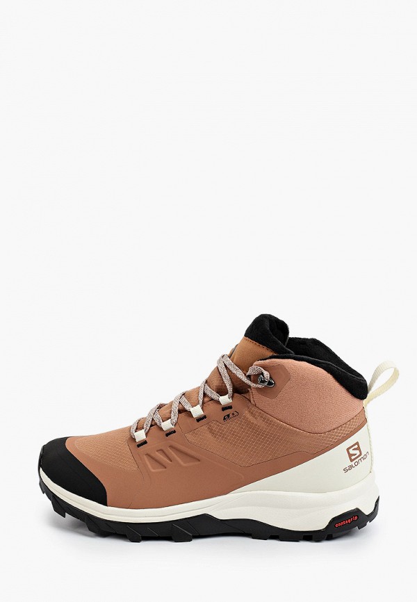 

Ботинки трекинговые Salomon, Розовый, OUTsnap CSWP W