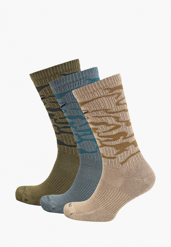 

Носки 3 пары Nike, Разноцветный, U NK EVERYDAY PLUS CUSH CREW 3