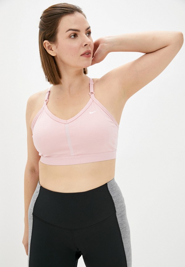 

Топ спортивный Nike, Розовый, W NK DF INDY V-NECK BRA