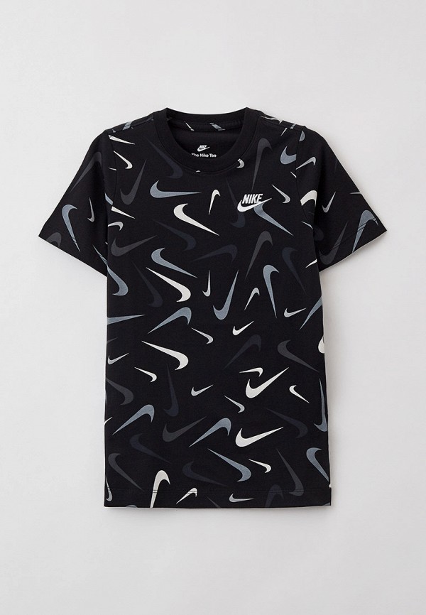 

Футболка Nike, Черный, B NSW TEE SWOOSH AOP FA21