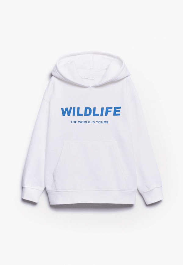 

Худи Mango Kids, Белый, WILD