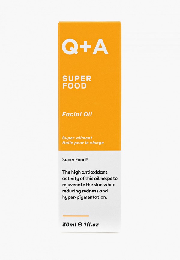 

Масло для лица Q+A, Прозрачный, SUPER FOOD, 30 мл