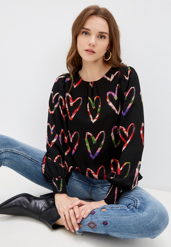 

Блуза Desigual, Черный, Desigual RTLAAO050601