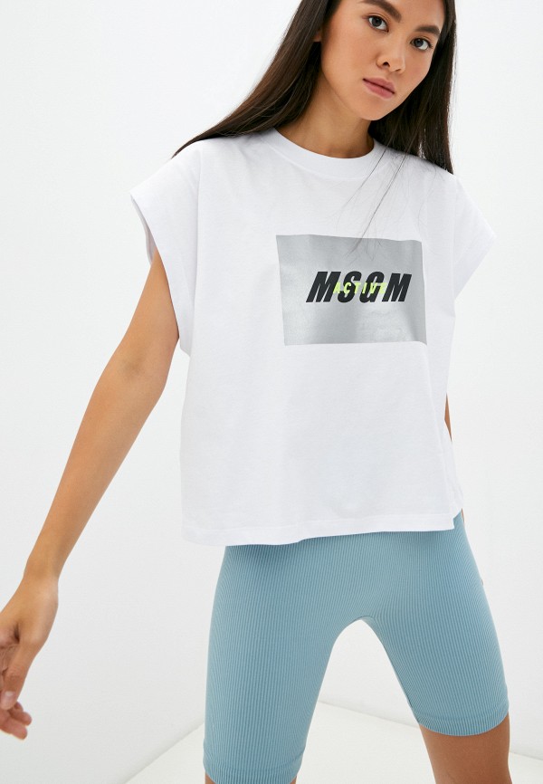 Футболка MSGM белый 3145MDM08 217798 RTLAAO065601