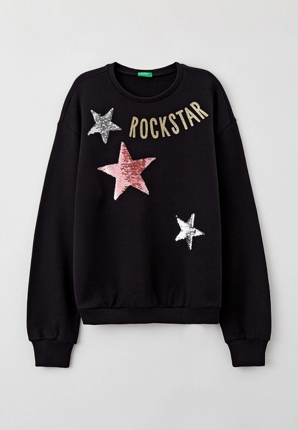

Свитшот United Colors of Benetton, Черный, United Colors of Benetton RTLAAO096901