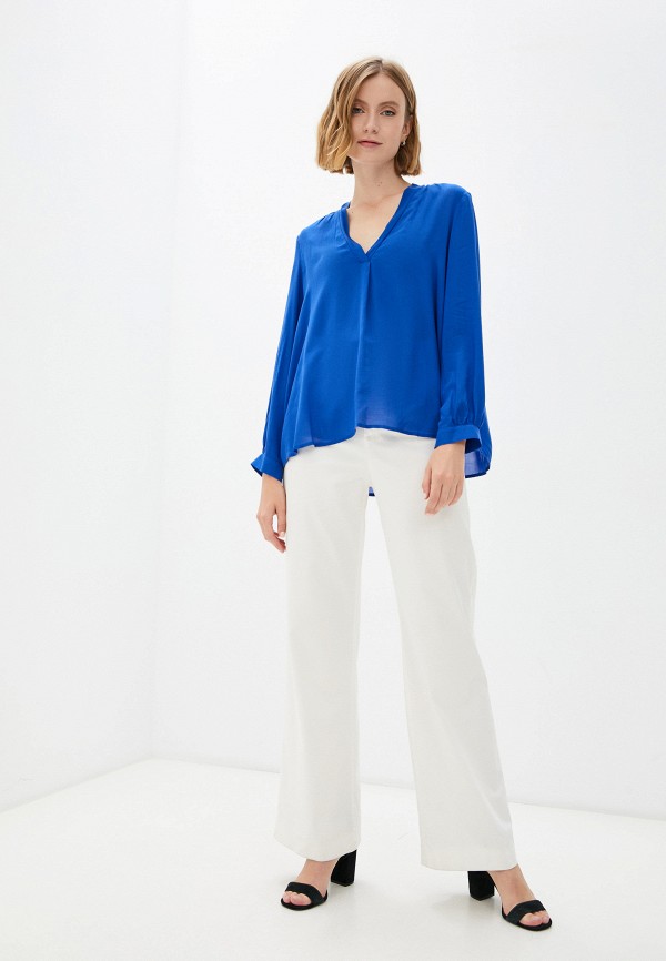 Блуза United Colors of Benetton синий 563U5QD14 RTLAAO103001