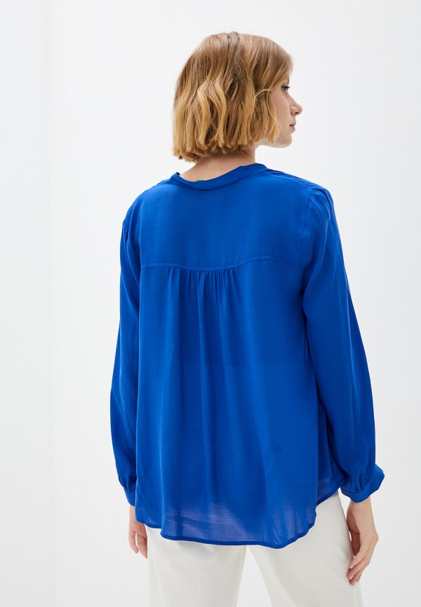 Блуза United Colors of Benetton синий 563U5QD14 RTLAAO103001