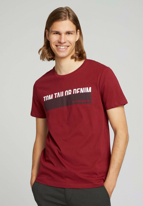 

Футболка Tom Tailor Denim, Бордовый