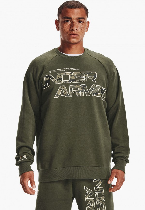 

Свитшот Under Armour, Хаки, UA RIVAL FLC CAMO SCRIPT CRW