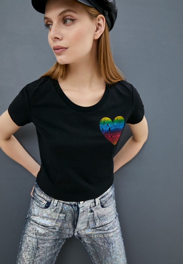 

Футболка Love Moschino, Черный