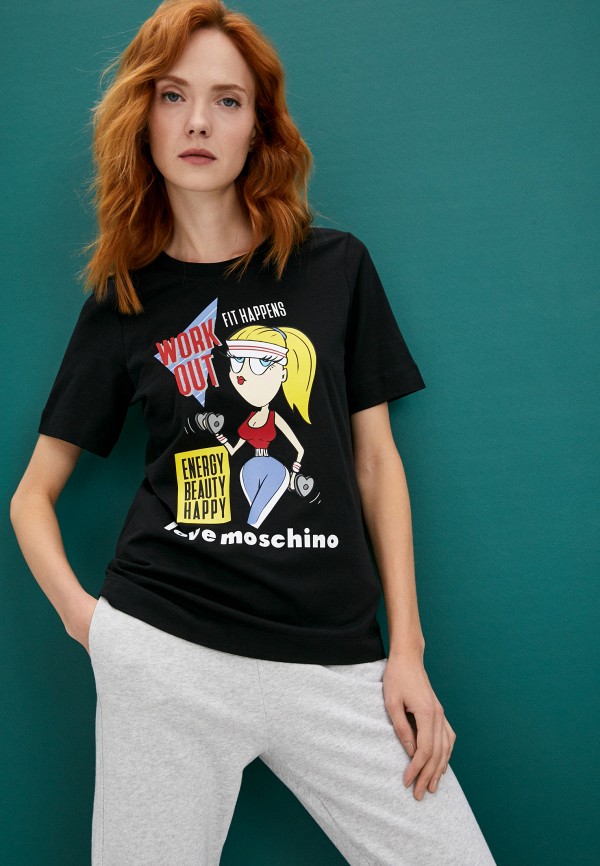 

Футболка Love Moschino, Черный