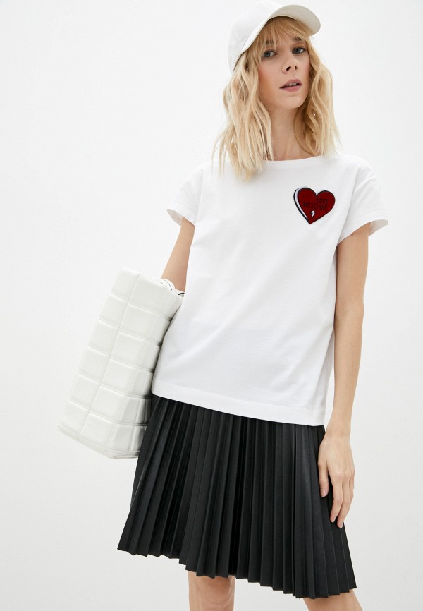 

Футболка Love Moschino, Белый, Love Moschino RTLAAO334901