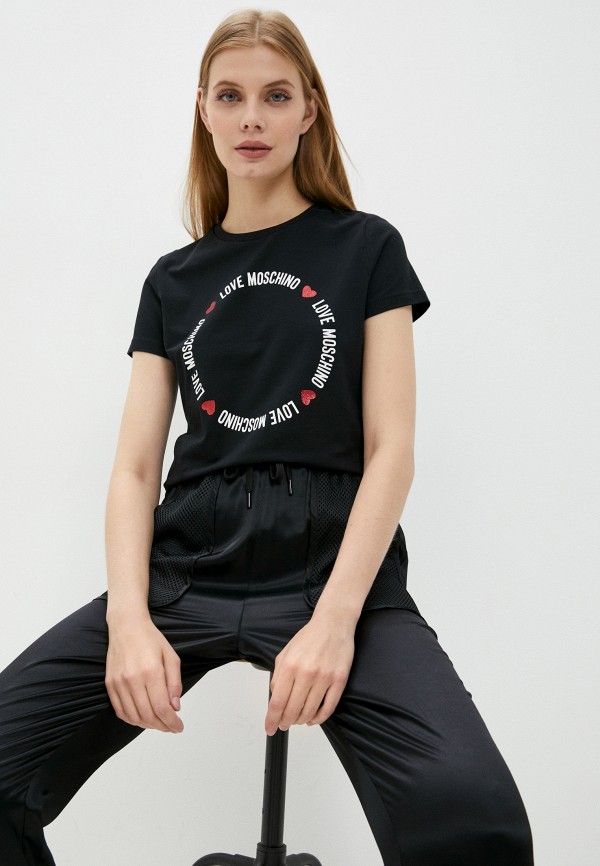 

Футболка Love Moschino, Черный, Love Moschino RTLAAO335901