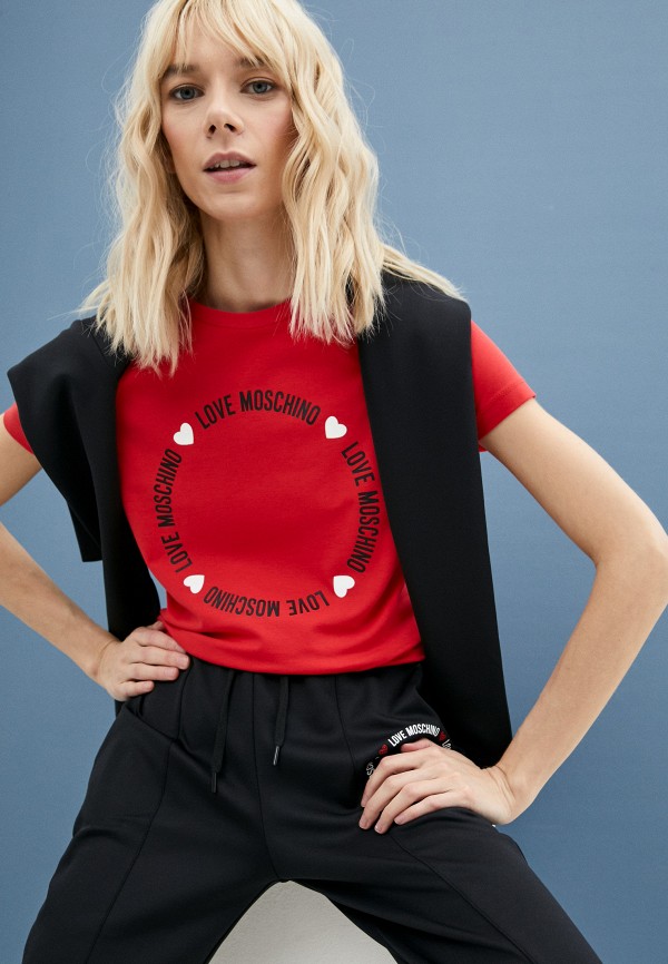 

Футболка Love Moschino, Красный