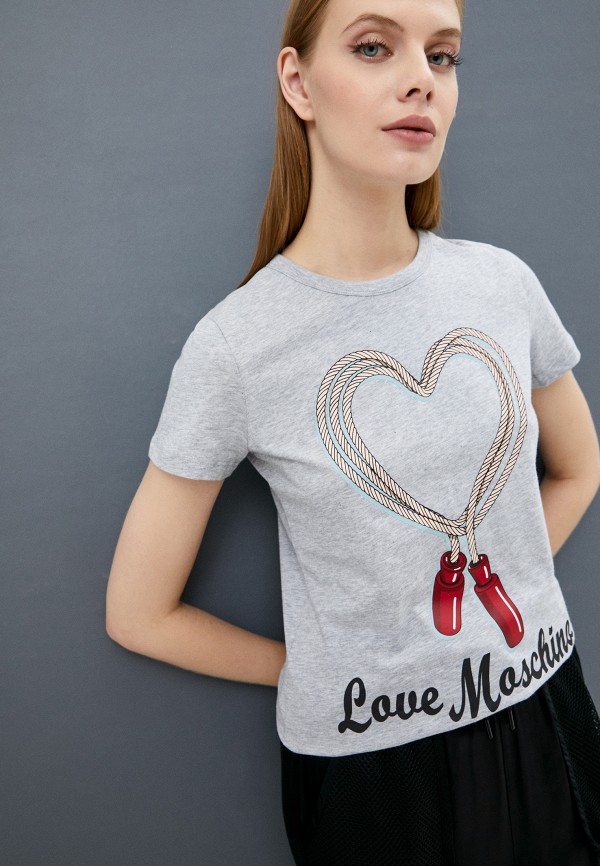 

Футболка Love Moschino, Серый