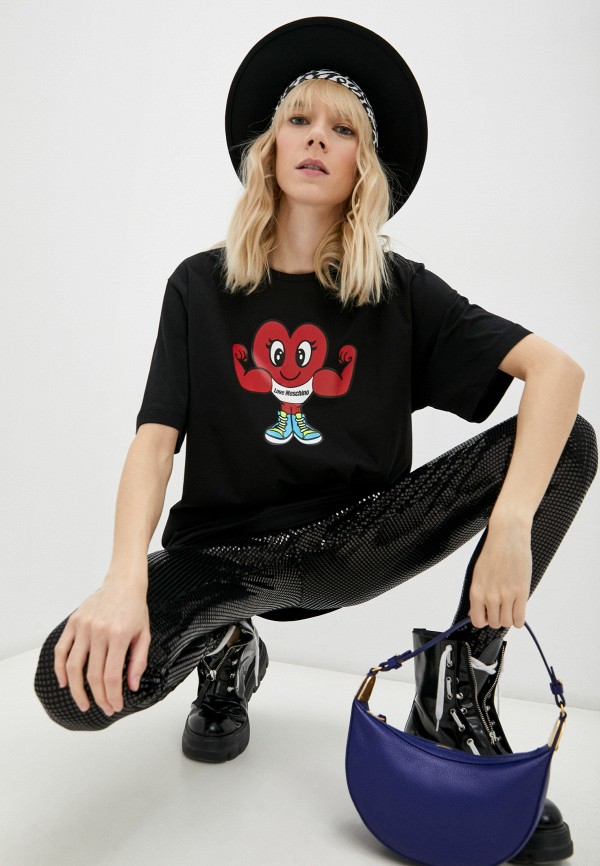 

Футболка Love Moschino, Черный