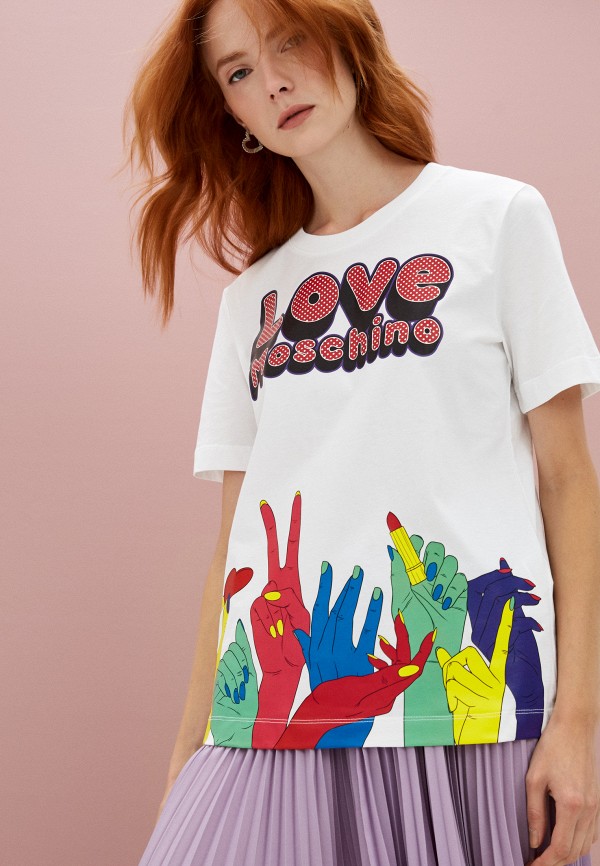 

Футболка Love Moschino, Белый
