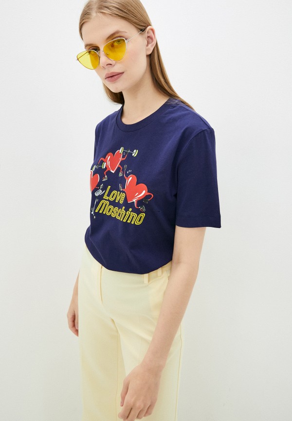 

Футболка Love Moschino, Синий