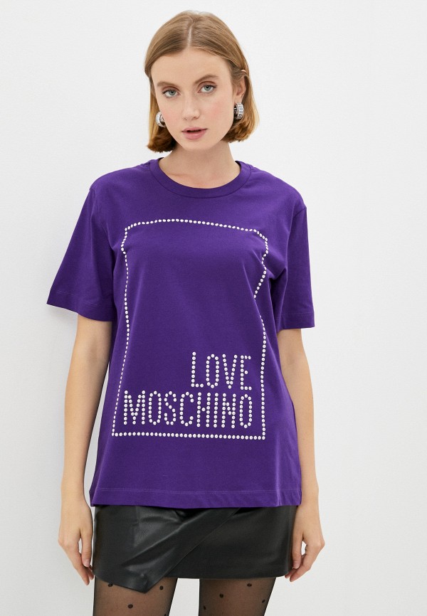 

Футболка Love Moschino, Фиолетовый