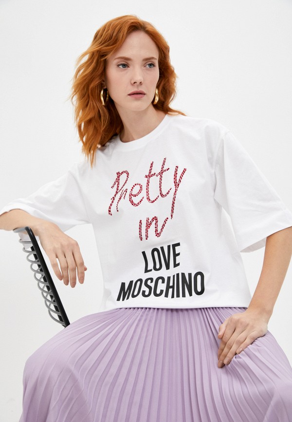 

Футболка Love Moschino, Белый