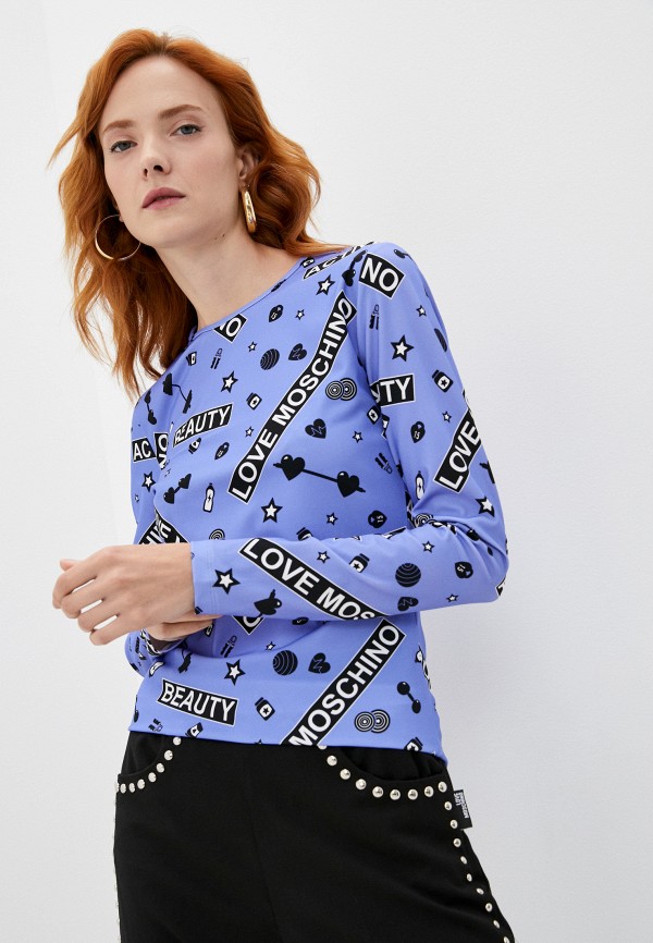 

Лонгслив Love Moschino, Синий, Love Moschino RTLAAO338701