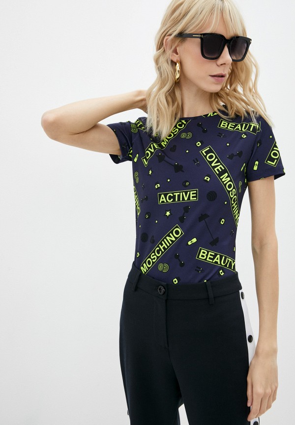 

Футболка Love Moschino, Синий