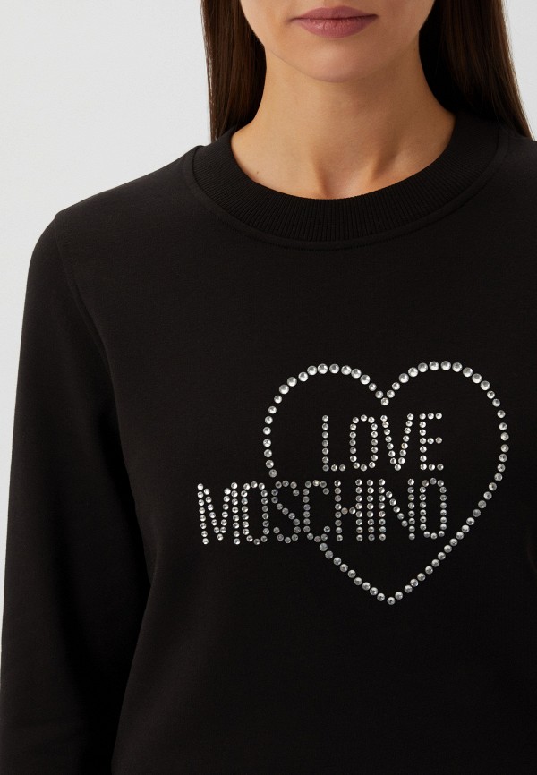 Свитшот Love Moschino черный, размер 46, фото 4