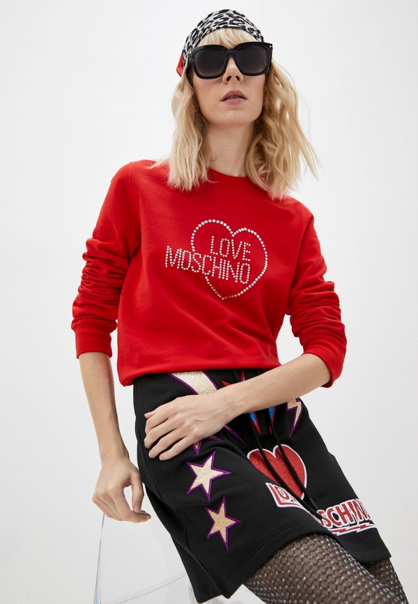 

Свитшот Love Moschino, Красный