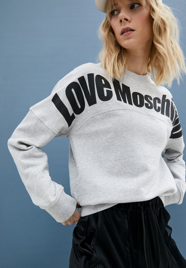 

Свитшот Love Moschino, Серый