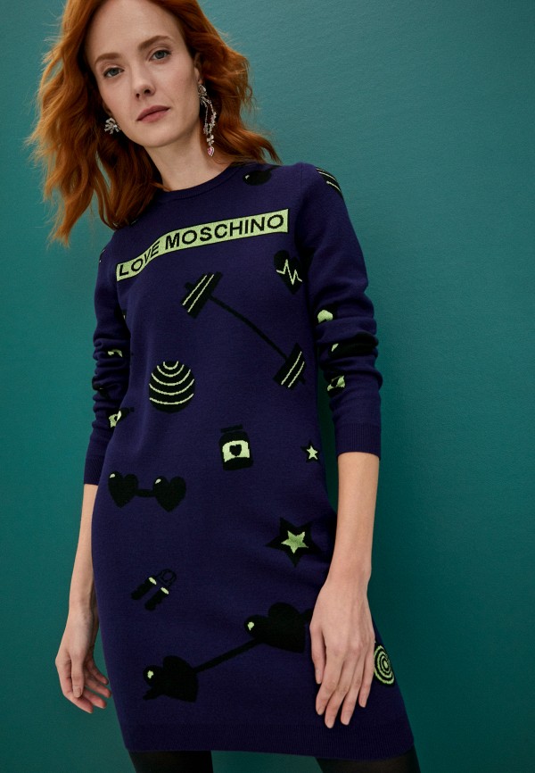 

Платье Love Moschino, Синий
