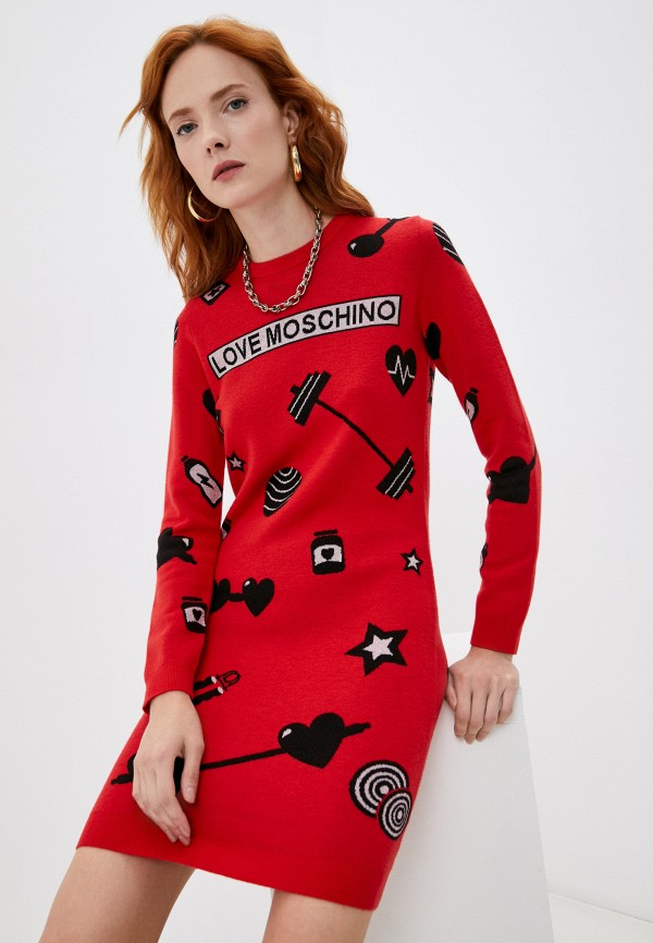 

Платье Love Moschino, Красный