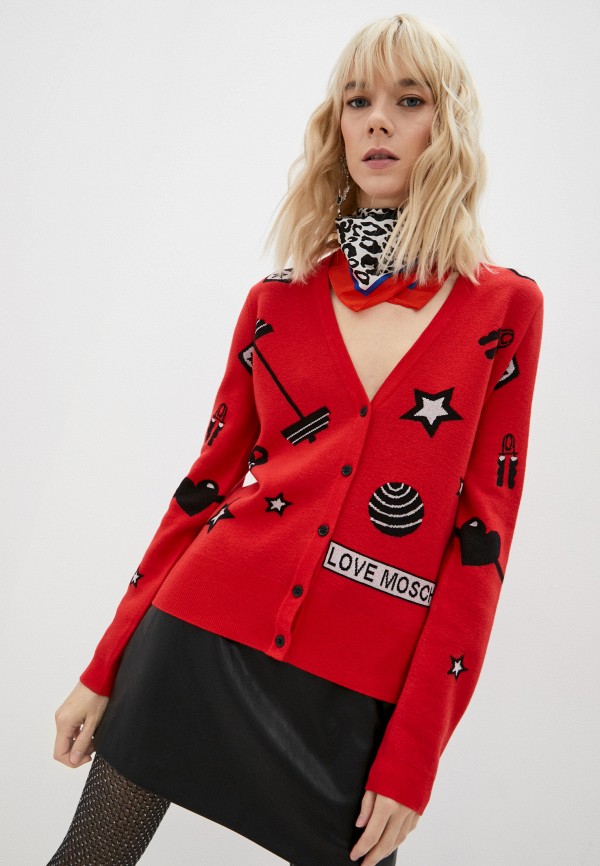 

Кардиган Love Moschino, Красный