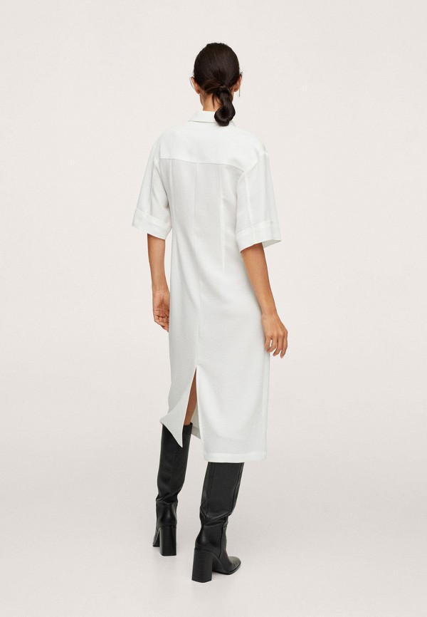 Платье Mango белый, размер 40, фото 3