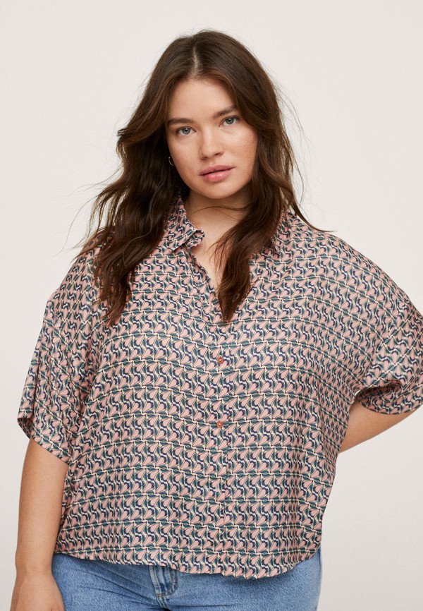 

Блуза Violeta by Mango, Розовый, CAMPARI