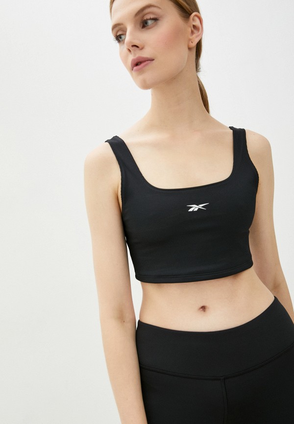 

Топ спортивный Reebok, Черный, WOR RIB BRALETTE