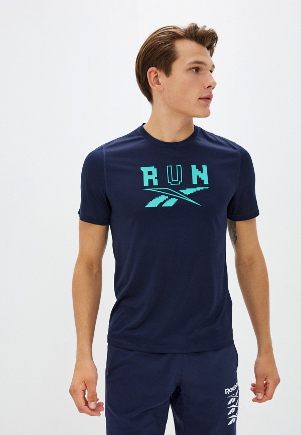 

Футболка Reebok, Синий, RE SS GRAPHIC TEE
