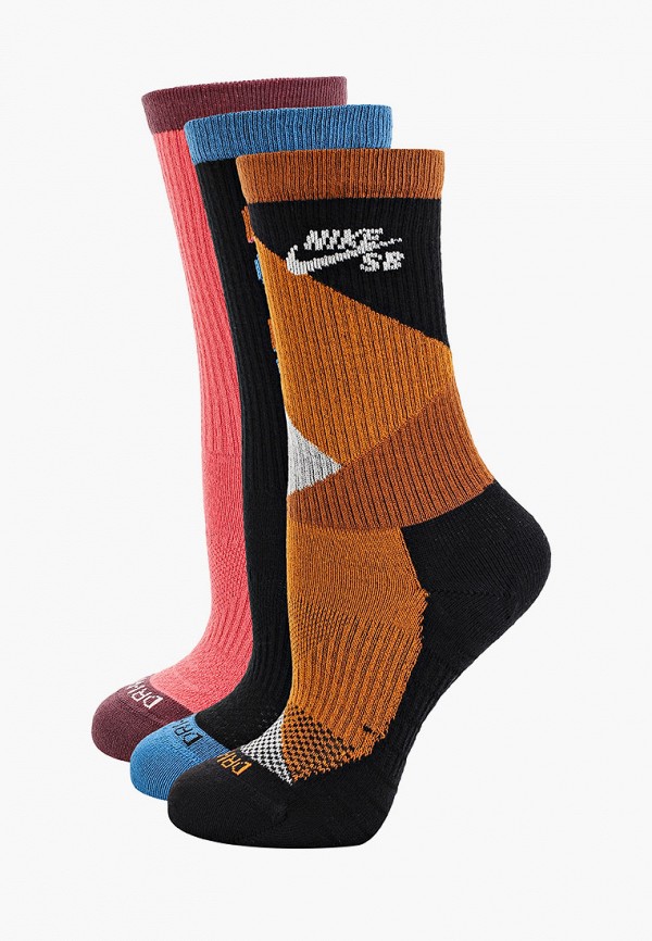 

Носки 3 пары Nike, Разноцветный, U NK SB EVERYDAY MAX LTWT CREW