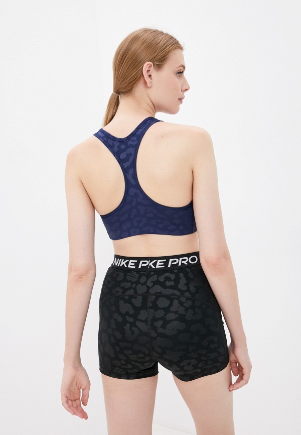 

Топ спортивный Nike, Синий, W NP DF SWSH LEPARD SHINE BRA