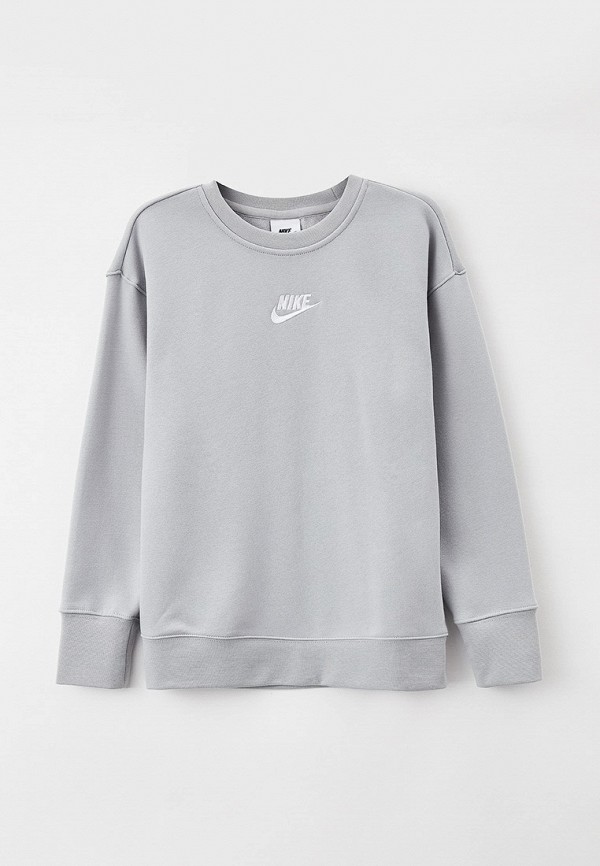 

Свитшот Nike, Серый, G NSW CLUB FLC BF CREW LBR