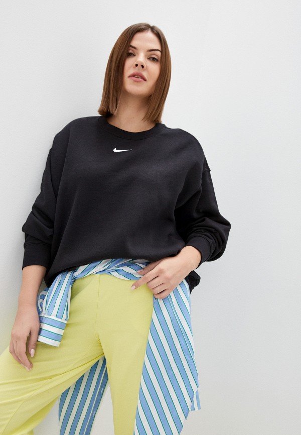 

Свитшот Nike, Черный, WNSWESSNTL CLCTN FLC OS CRW PL