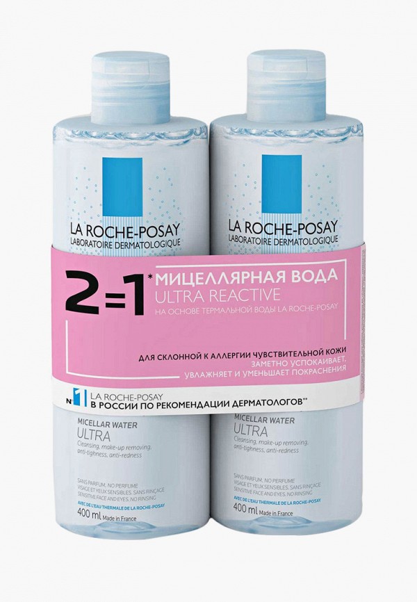 

Мицеллярная вода La Roche-Posay, Прозрачный, ULTRA REACTIVE, 2 по цене 1