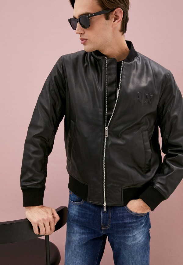 фото Куртка кожаная armani exchange