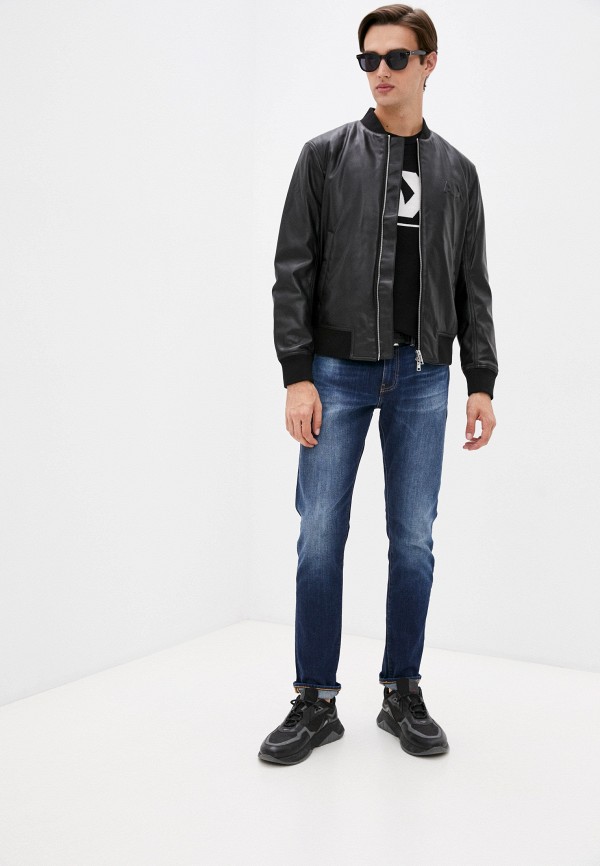 фото Куртка кожаная armani exchange